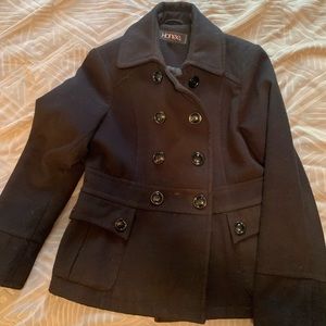 Gorgeous Size Large Black Pea Coat